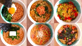 15 minute Easy Instant Ramen Recipes 🍜  Japanese & Korean style 😋