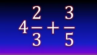 Sum of a mixed fraction and a fraction of its own - Exercise 1