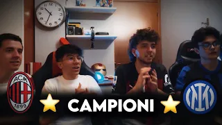 CAMPIONI⭐️⭐️ MIGLIOR REACTION DEL CANALE || LIVE REACTION MILAN - INTER 1-2