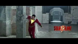 Shazam! tests his powers