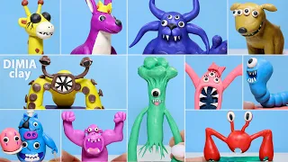 All Bosses Making Garten of Banban 3 New Monsters Sculptures Part 2 | Dimia clay