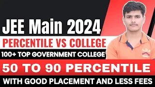 50 To 90 Percentile Top College Option JEE Mains 2024 | JoSAA 2024 | MP DTE 2024 | JAC Delhi 2024