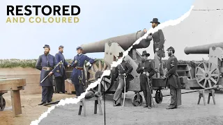 1860's American Civil War Photo - Restored & Colored (Before & After)