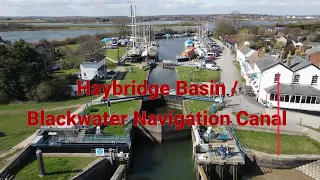 Heybridge basin / Blackwater Navigation Canal flyover