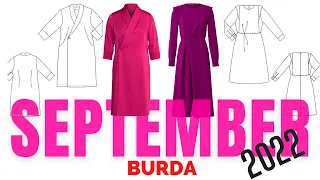 BURDA 9/2022 Line Drawings | Burda Style September