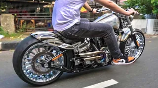 Harley-Davidson Breakout Airride Exhaust Sound Show (Dede from Indonesia)