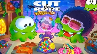 Ам Ням и ДИСКО ЭРА Путешествие во Времени Cut the Rope Time Travel #7 Детское Игровое Видео