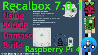 Recalbox Update 7.0.1. 500GB Damaso test. Raspberry Pi 4.