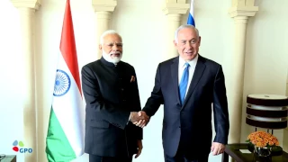 PM Netanyahu Meets Indian PM Modi at King David Hotel, Jerusalem