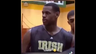 (2002) Footage of Young LeBron putting his High School teammate in check
