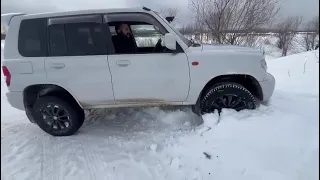 Работа самоблокировки заднего моста на Pajero Io Pinin