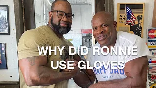 Why did Ronnie Coleman use gloves?