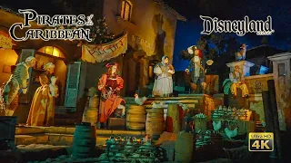 Pirates of the Caribbean On Ride Front Seat Low Light 4K POV with Queue Disneyland 2022 08 18