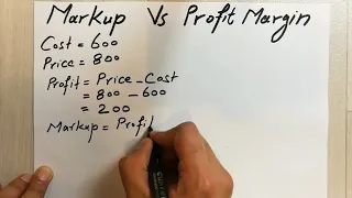 How to Find Difference Between Markup Vs Profit Margin - Easy Trick