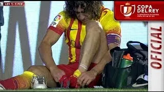 Lesión de Carles Puyol Copa del Rey