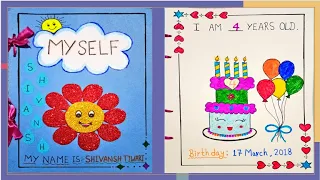 How to make booklet| Booklet on Myself| booklet for school project|Scrapbook ideas| why I am special