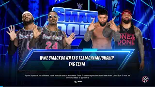 WWE 2K23|The Street Profits VS The Usos|Smackdown Tag Team Championship