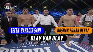 BOŞNAK Erhan Deniz vs ÇEÇEN Bahadır Sarı Ağır Sıklet Kickboks Maçı I Bilgehan Demir Anlatımlı