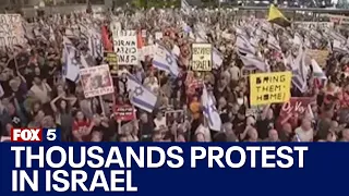 Thousands protest in Israel demanding Hamas deal