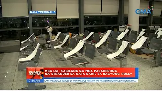 UB: Mga LSI, kabilang sa mga pasaherong na-stranded sa NAIA dahil sa bagyong Rolly