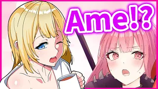 Amelia is 𝐍*𝐊𝐄𝐃 while watching Calli’s birthday Stream Live【HololiveEN】