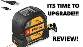 PREXISO Laser Tape Measure, 2-in-1 Laser Measure 135Ft & Tape Measure 16 Ft review and demo