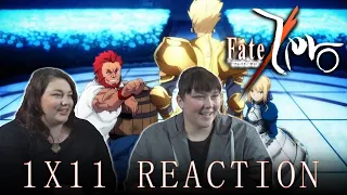 Fate/Zero 1X11 THE GRAIL DIALOGUE reaction