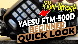 Yaesu FTM 500D quick initial run-through and beginner guide