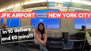 How to go from JFK Airport to New York City - Fastest and cheapest option | New York travel series