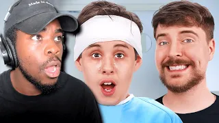 Mr Beast 1000 Blind People See For The First Time Reaction