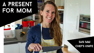 Making a Custom Chef's Knife for My Mom | Knife Making