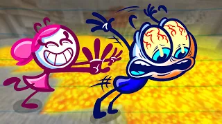 Pencilmate Don't Dig Straight Down! ⛏️ | Animation | Cartoons | Pencilmation