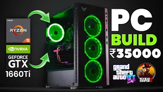 Rs 35,000 PC Build With GTX 1660Ti 6 GB Graphic Card🔥Full Pc Build With Moniter