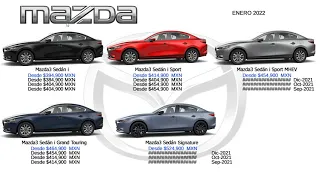 Mazda3 sedán 2022 Precios y Versiones (nuevas) : Enero 2022