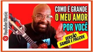 Roberto Carlos - COMO É GRANDE O MEU AMOR POR VOCÊ (COVER) cavaquinho, samba e pagode, cavaco, banjo