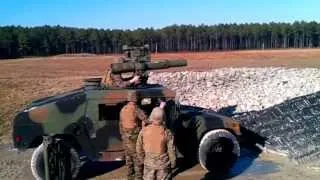 USMC -- Marines shoot off a TOW Missile from a HMMWV