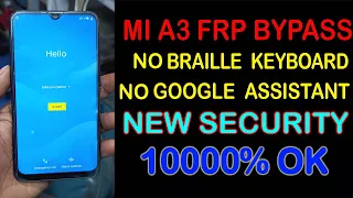 MI A3 FRP BYPASS NEW SECURITY || MI A3 FRP UNLOCK NEW.