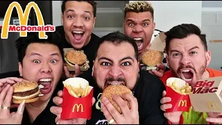 EPIC McDONALD'S BIG MAC MEAL SPEED EATING CHALLENGE!! (UNDER 1 MINUTE)