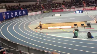 Mondo Duplantis 1st attempt on 6.17 at World Indoor Tour Toruń 2020 8.02 Pre-WR