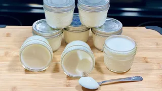 Homemade yogurt (2 Ingredients) 👩🏻‍🍳 WITH SUBTITLES.