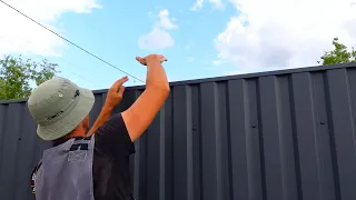 How to EASILY make a DEAF fence between your NEIGHBOR with your own hands / Process from A to Z