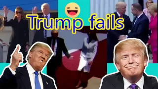 TRY NOT TO LAUGH - Funny Fails with Donald Trump fails..Gravity Always Wins!