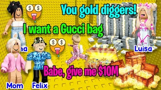 💰 TEXT TO SPEECH 🍀 My Boyfriend Loves Me Because  I'm Rich 🌹 Roblox Story