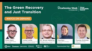 Dcarbonise Week - The Green Recovery and Just Transition