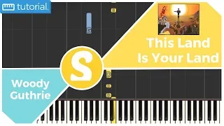 How to play "THIS LAND IS YOUR LAND" by Woody Guthrie | Smart Kids Piano | Kids Piano Tutorials