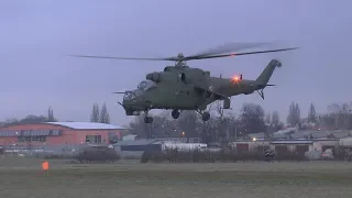 Poland Army Mil Mi-24V Hind E  & PZL W-3WA Sokół - Gliwice (EPGL) - 05.12.2018 r.