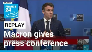 REPLAY: French President Macron gives press conference after summits on Ukraine • FRANCE 24