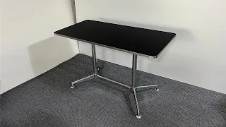 1200 square(40R) steel edge crab table [black clean touch]