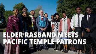 Elder Rasband Meets Temple Patrons in New Zealand