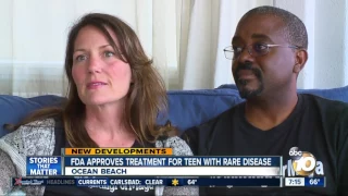 FDA approves treatment for teen with rare disease